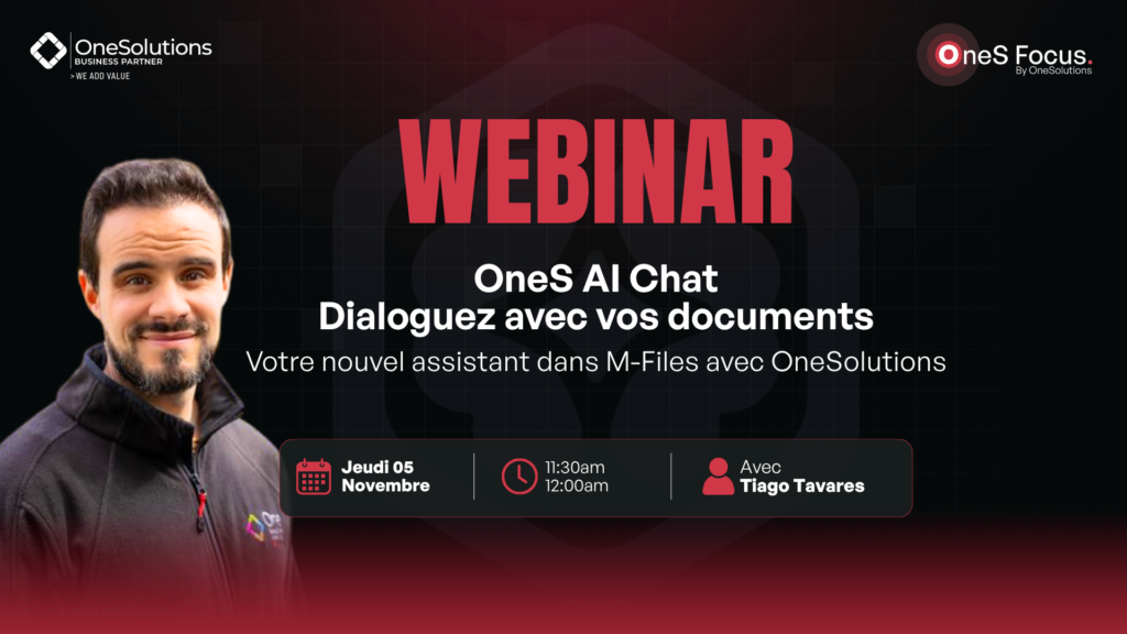 Webinar OneS AI Chat M-Files avec OneSolutions