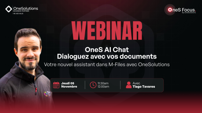 Webinar OneS AI Chat M-Files avec OneSolutions